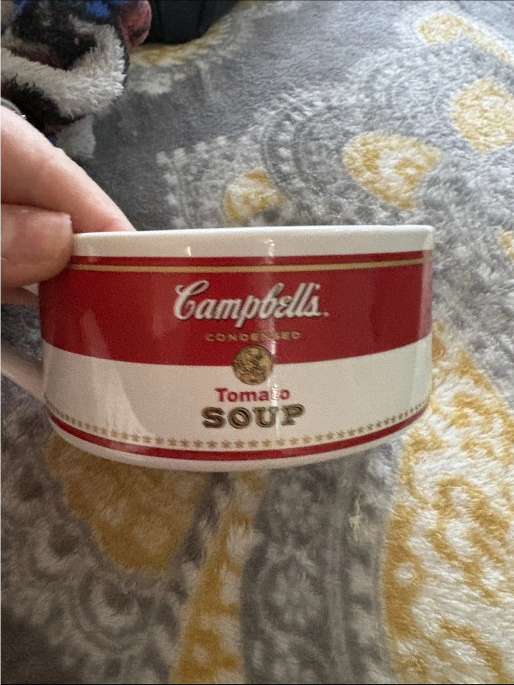 Campbell's Red & White Tomato Soup Ceramic Bowl - Branded Dinnerware - Picture 1 of 5